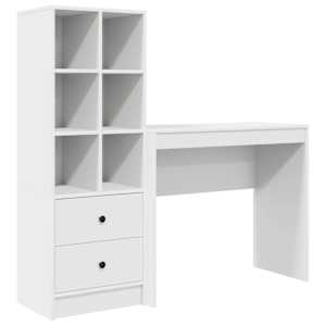 vidaXL Laud Valge 135,5 x 40 x 127 cm 2 tk