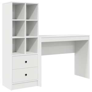 vidaXL Laud Valge 145,5 x 40 x 127 cm 2 tk
