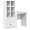 vidaXL Laud Valge 145,5 x 40 x 127 cm 2 tk
