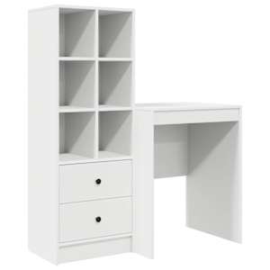 vidaXL Laud Valge 145,5 x 40 x 127 cm 2 tk