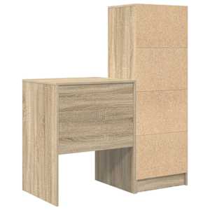 Stůl se zásuvkou 2 pcs Sonoma dub - obrázek 9