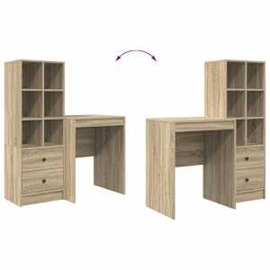 Stůl se zásuvkou 2 pcs Sonoma dub - obrázek 13
