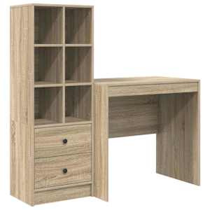 vidaXL Laud Sonoma tamm 125,5 x 50 x 127 cm 2 tk