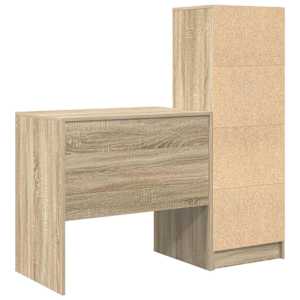 Stůl se zásuvkou 2 pcs Sonoma dub - obrázek 9