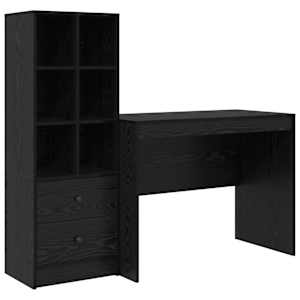 vidaXL Laud Must tamm 145.5 x 50 x 127 cm 2 tk