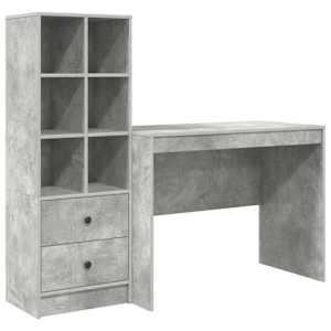 vidaXL Laud Betoonhall 145.5 x 50 x 127 cm 2 tk