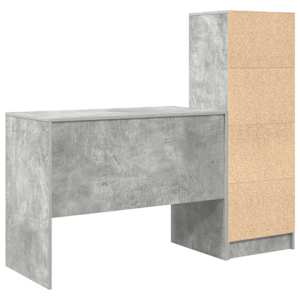 Stůl se zásuvkou 2 pcs Betonově šedá - obrázek 9