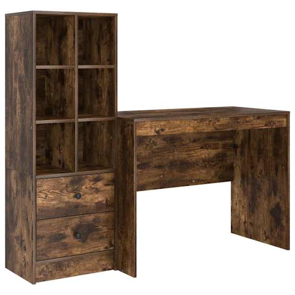 vidaXL Laud Suitsetatud tamm 145.5 x 50 x 127 cm 2 tk