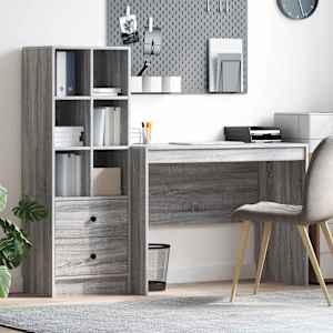 Miza s predalom 2 pcs Siva Sonoma
