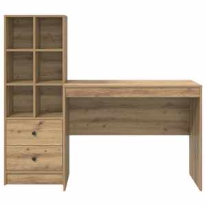 Stůl se zásuvkou 2 pcs Artisanový dub - obrázek 8