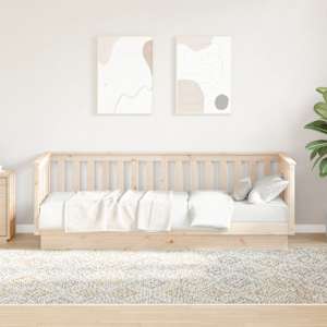 Dnevna postelja brez vzmetnice 90x200 cm masivni les bor