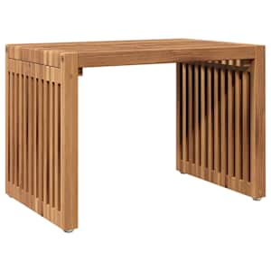 Zahradní stolek Hnědá 50 x 32,5 x 35 cm Pevné teakové dřevo - obrázek 7