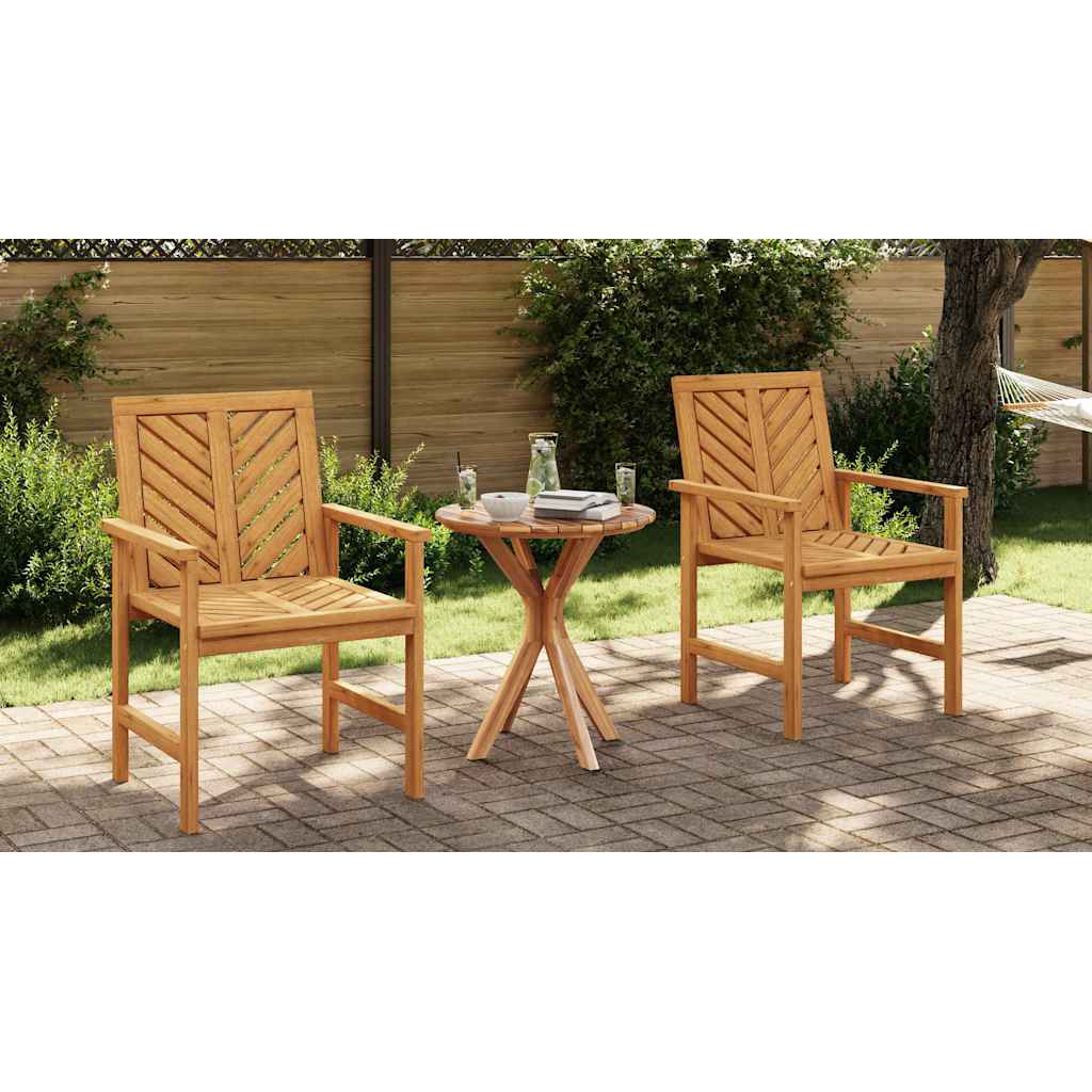 Tuin Koffietafel Ø55x51 cm Massief Hout Teak - Afbeelding 8