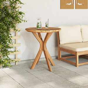 Boční stůl Hnědá 70 x 70 x 75 cm Pevné teakové dřevo - obrázek 4