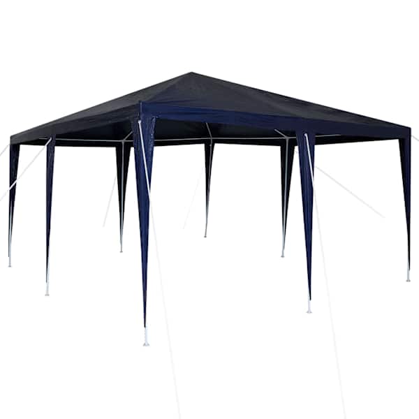 vidaXL Pidutelgid Sinine 400 x 400 x 266 cm Pol&uuml;et&uuml;leen ja teras