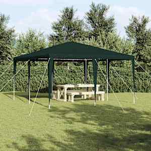 Party Stan Zelená 400 x 400 x 266 cm Polyethylen a ocel - obrázek 1