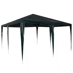 vidaXL Pidutelgid Roheline 400 x 400 x 266 cm Pol&uuml;et&uuml;leen ja teras