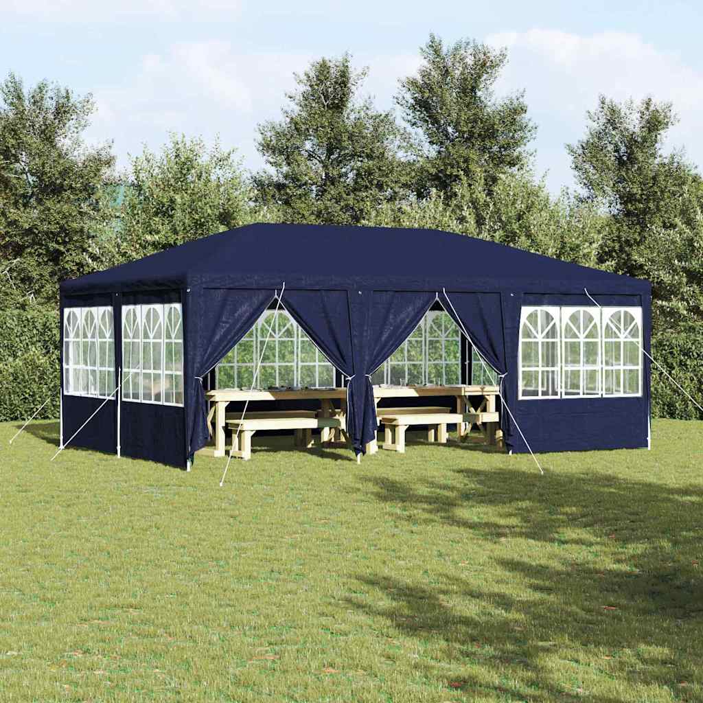 Party stan s 10 stenami modrý 6x4 m PE 42003434