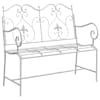 vidaXL Aiapink 2 -Seater 104 x 54 x 93 cm Teras Antikvalge