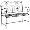 vidaXL Aiapink 2 -Seater 104 x 54 x 93 cm Teras Must