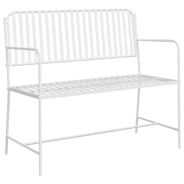 vidaXL Aiapink 2 -Seater 103,5 x 51,5 x 90 cm Teras Lihtne Valge