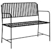 vidaXL Aiapink 2 -Seater 103,5 x 51,5 x 90 cm Teras Must