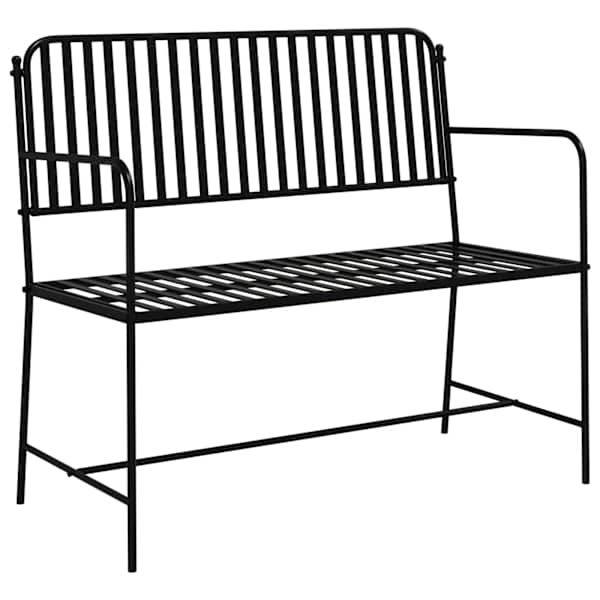 vidaXL Aiapink 2 -Seater 103,5 x 51,5 x 90 cm Teras Must