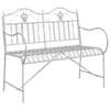 vidaXL Aiapink 2 -Seater 103,5 x 59 x 89 cm Teras Antikvalge