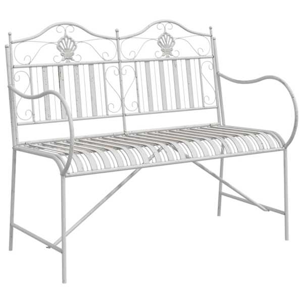 vidaXL Aiapink 2 -Seater 103,5 x 59 x 89 cm Teras Antikvalge