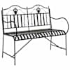 vidaXL Aiapink 2 -Seater 103,5 x 59 x 89 cm Teras Must