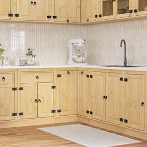 Za omarice SKI Medeno Rjava 60 x 32 x 40 cm Masivno borovo les