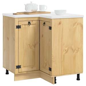 Truhlářský s policí se dveřmi SKI Medová Hnědá 60 x 32 x 40 cm - obrázek 3