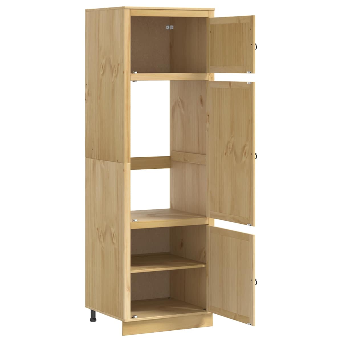 Kabinet SKI HonningBrun 66 x 58 x 207 cm Massiv fyrretræ - Billede 5