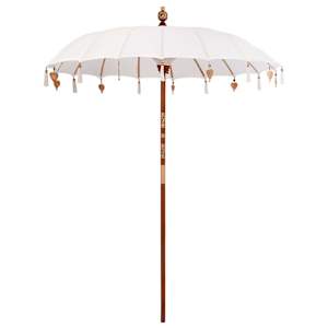 vidaXL Balilaste Parasiil cream 190 x 190 x 260 cm Puuvill