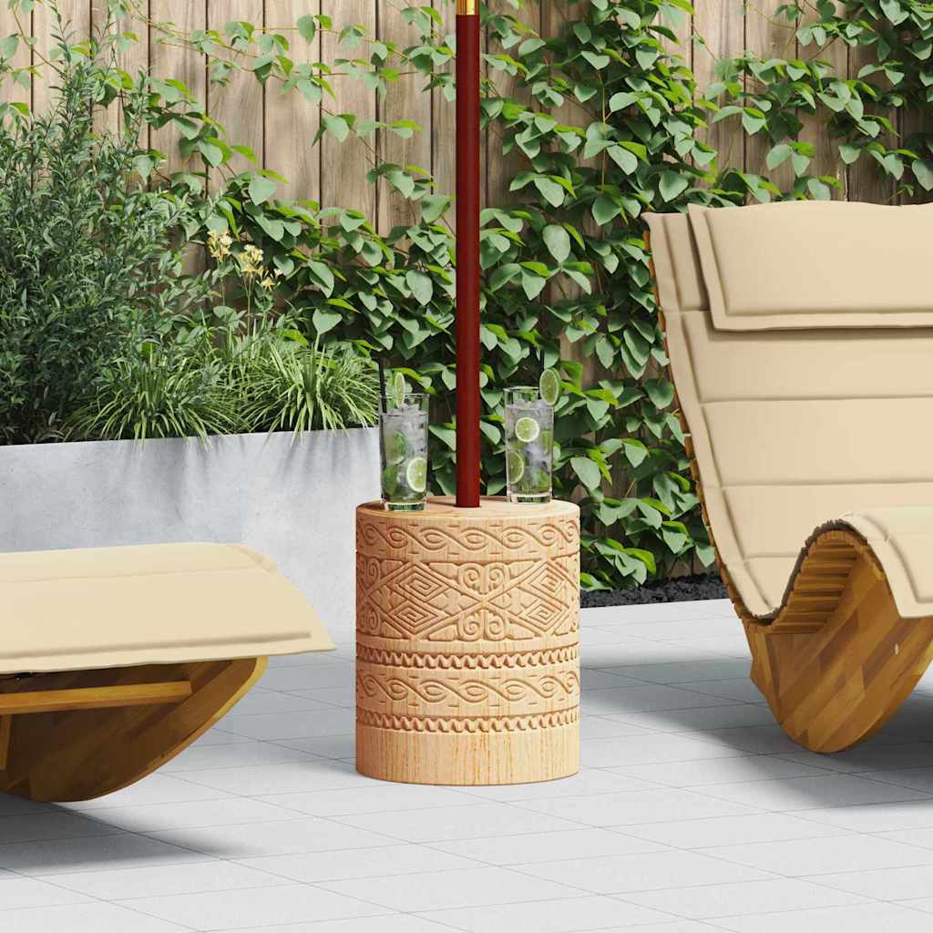 vidaXL Bază pentru umbrelă Altele Maro Ø34 x 40 cm Lemn masiv