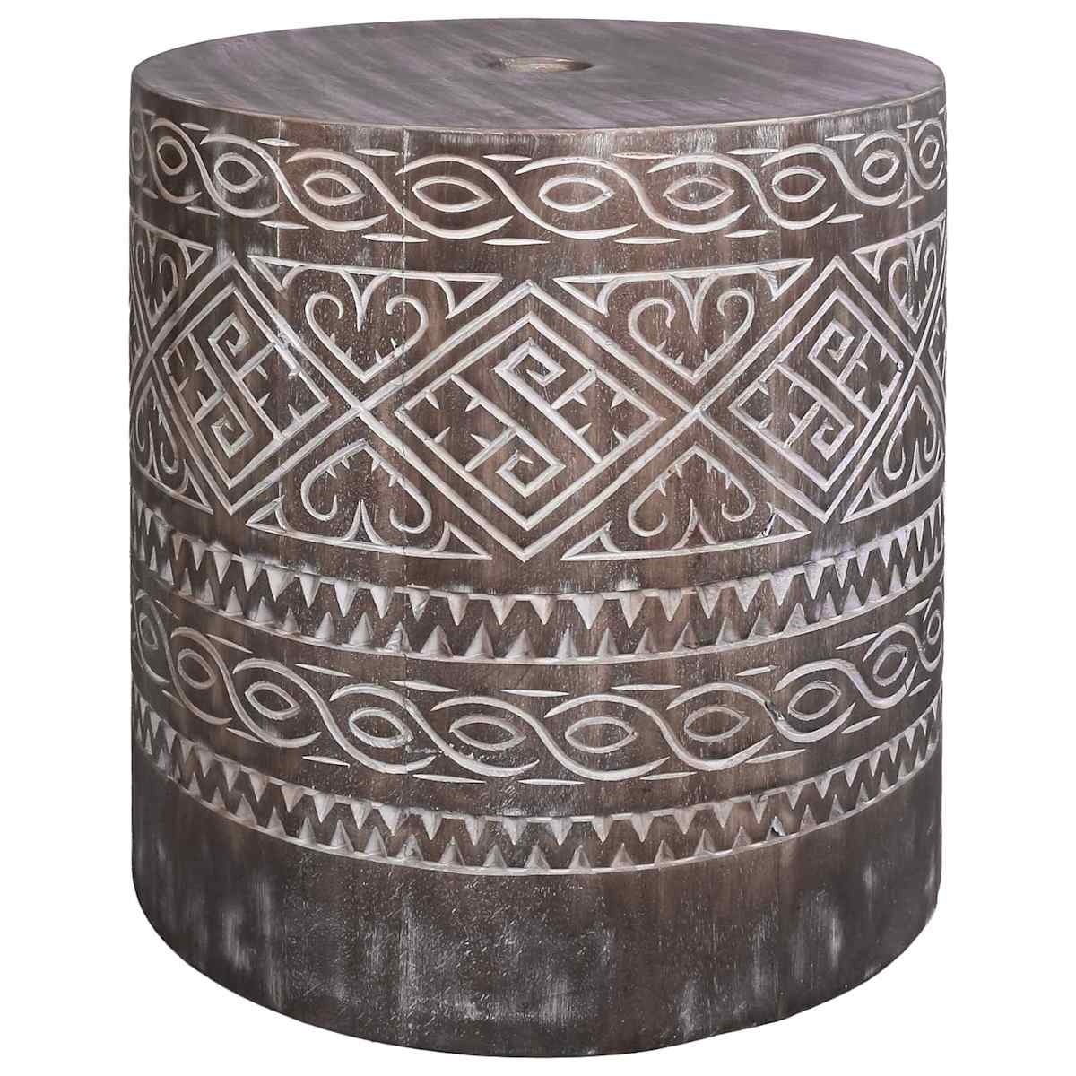 Parasolfod 23 kg Massivt træ Cylinderformet - Billede 2