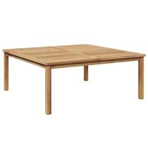 Konferenční stolek Hnědá 110 x 110 x 45 cm Pevné teakové dřevo - obrázek 2