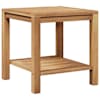 vidaXL Kohvilaud ladustamisega Pruun 45 x 45 x 45 cm Tugev teakpuit