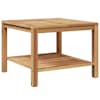 vidaXL Kohvilaud ladustamisega Pruun 60 x 60 x 45 cm Tugev teakpuit