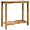 vidaXL Konsoollaud ladustamisega Pruun 80 x 35 x 75 cm Tugev teakpuit