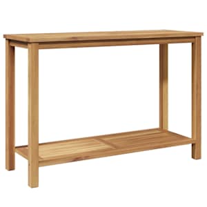 vidaXL Konsoollaud ladustamisega Pruun 110 x 40 x 75 cm Tugev teakpuit