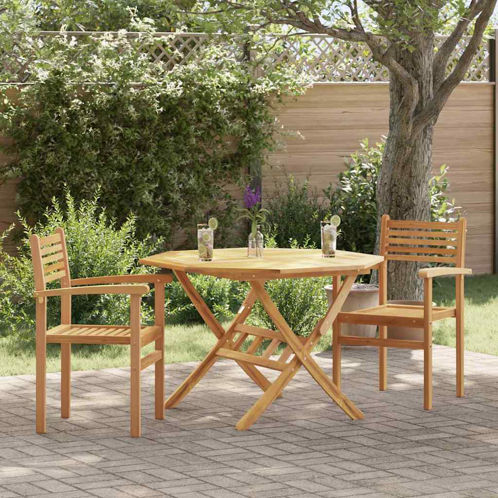 Струпваеми градински столове 2 pcs Кафяв 55.5 x 55.5 x 90 см