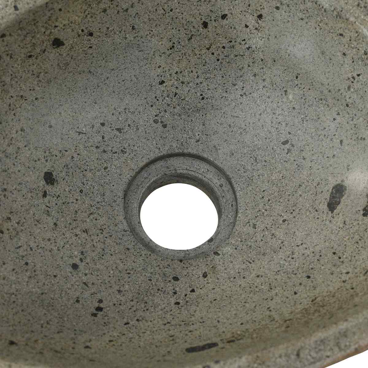 Flodstensbassin Lysegrå (30-37) x (25-30) x 12 cm River Stone - Billede 8