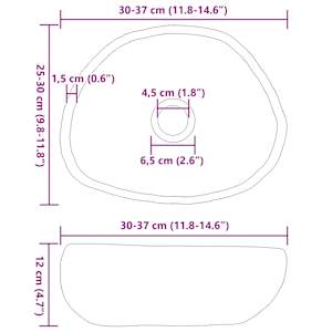 Umývadlo z říčního kamene Světle šedá (30-37) x (25-30) x 12 cm - obrázek 10