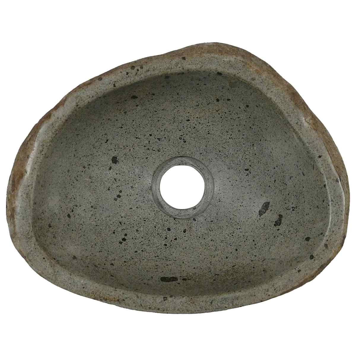 Flodstensbassin Lysegrå (30-37) x (25-30) x 12 cm River Stone - Billede 6