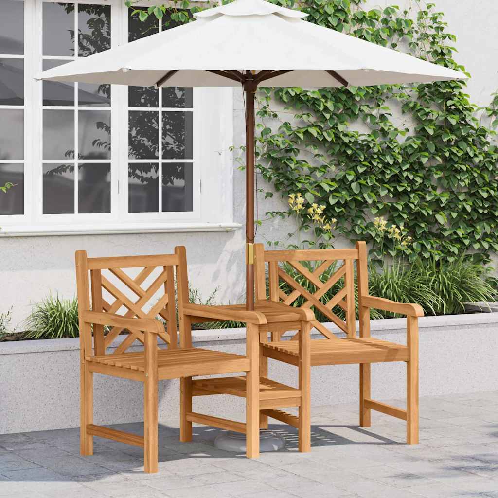 Outdoor столчета Кафяво 152 x 63 x 89 см Тиково дърво масив