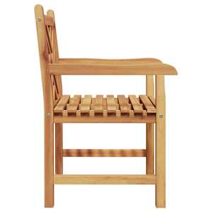 Zahradní křeslo 2 pcs 60 x 58 x 90 cm Pevné teakové dřevo - obrázek 5