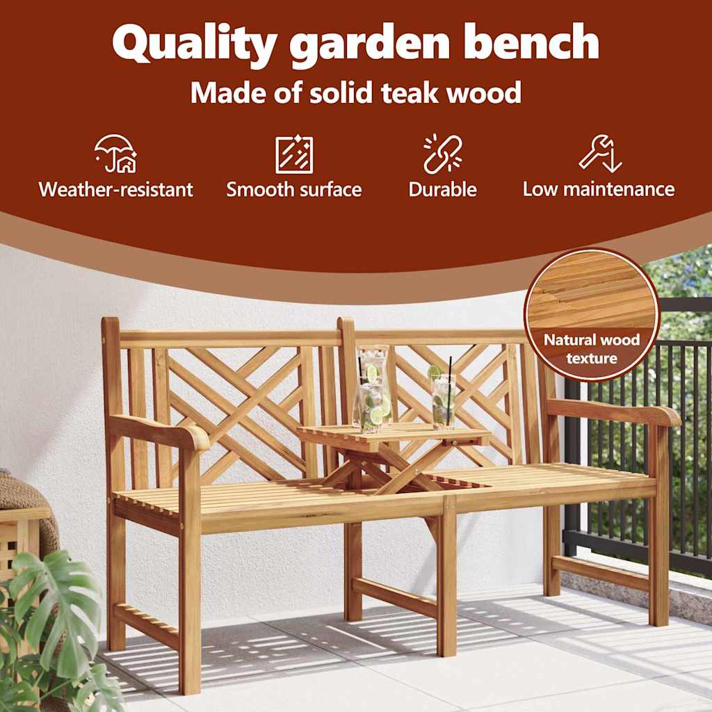 Bank Bruin 150 x 60 x 90 cm Massief Teakhout - Afbeelding 11