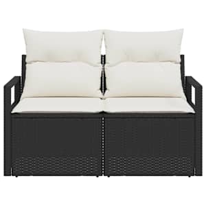 Zahradní sofa s polštářem 120 x 62 x 69 cm polyratan - obrázek 5