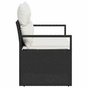 Zahradní sofa s polštářem 120 x 62 x 69 cm polyratan - obrázek 6